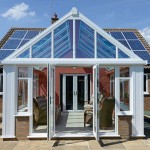 A white conservatory installed by Turkington