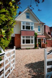 Timber effect window installation