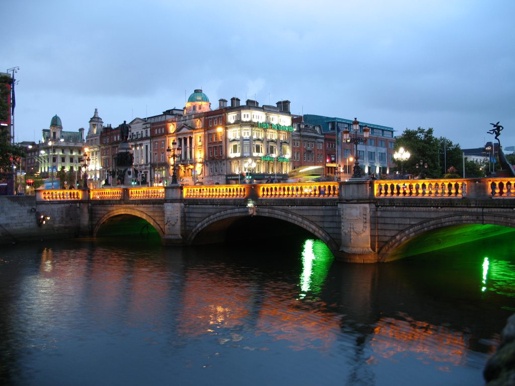 Dublin at night