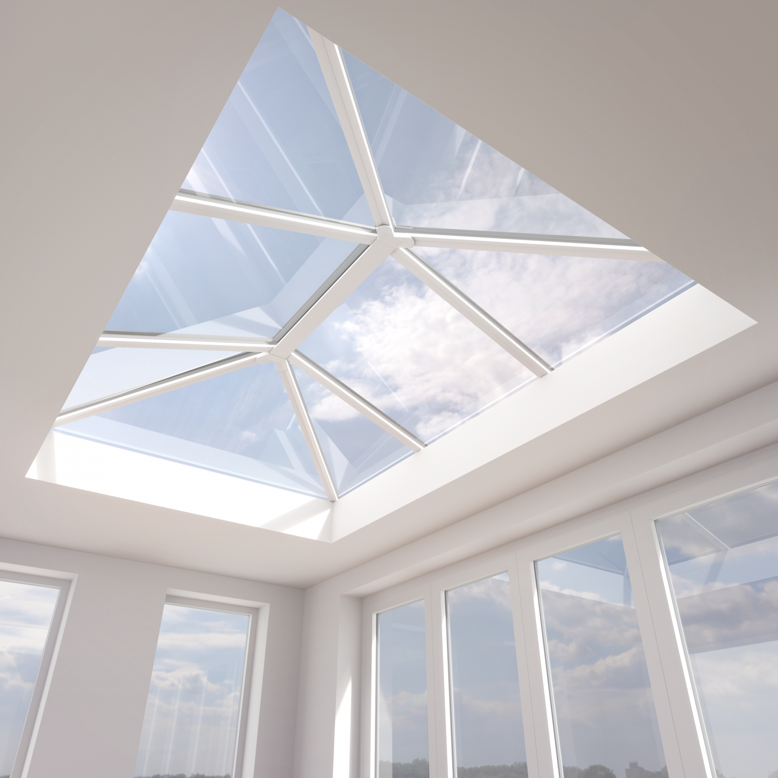 Stratus lantern roof from inside.