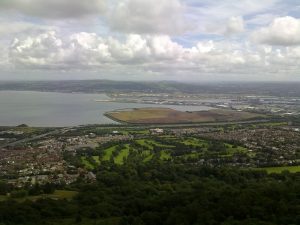 Belfast city from above