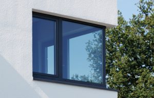 Black aluminium window