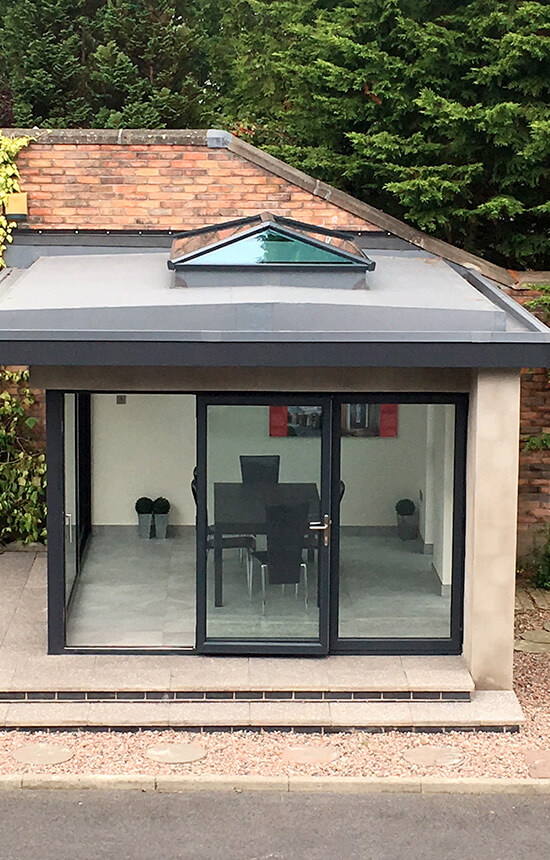 Garden room installation