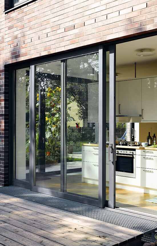 Grey-aluminium-patio-door | Turkington Windows