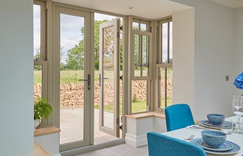 uPVC french door interior view