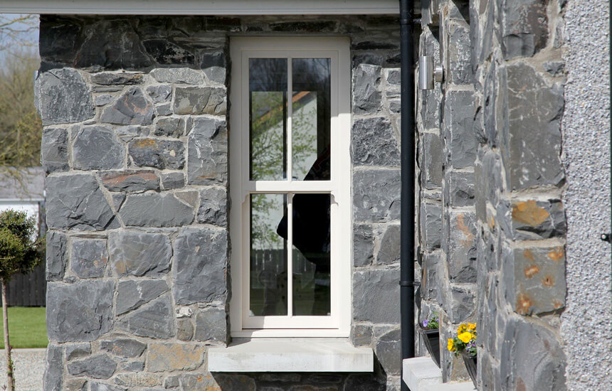 Upvc sliding sash window