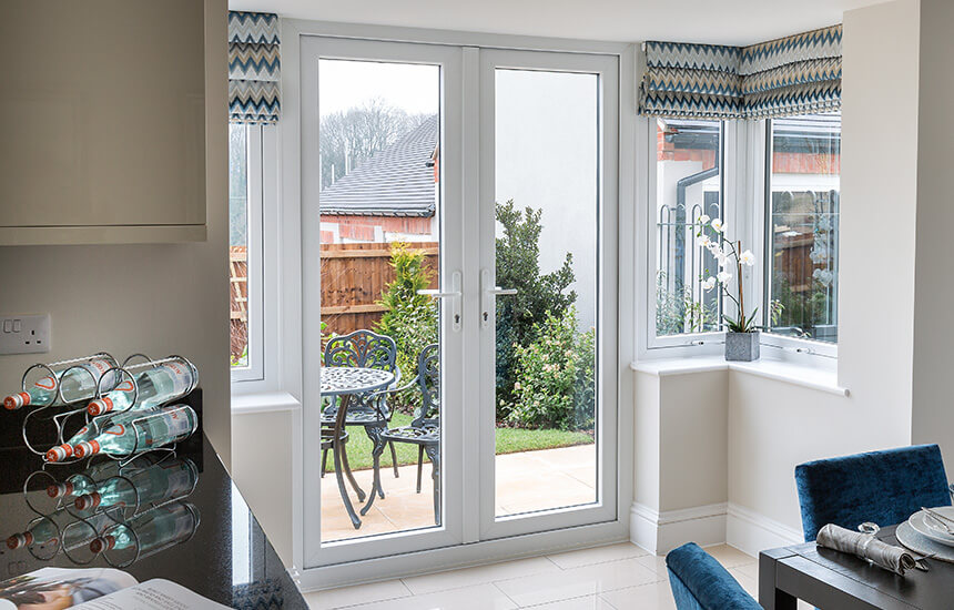 White French Door Interior View Turkington Windows