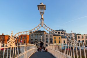 Dublin bridge summer day