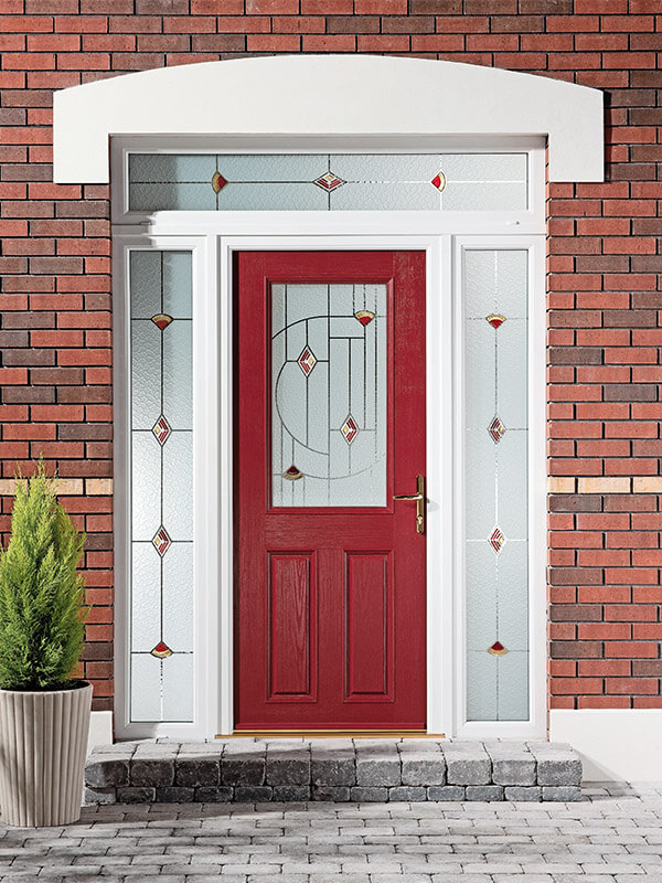 Red Composite Door