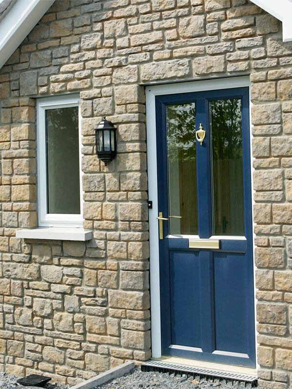 Blue Entrance Door