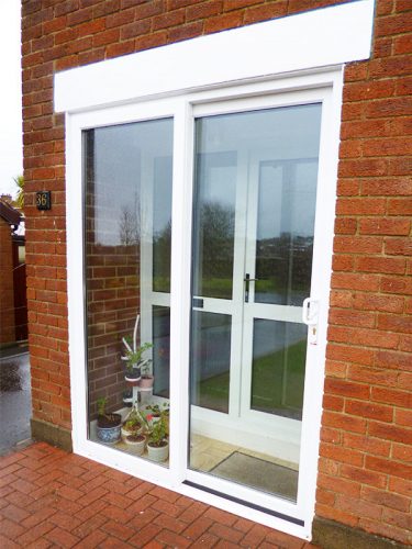 White Patio Door