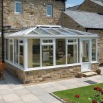 White uPVC Georgian conservatory