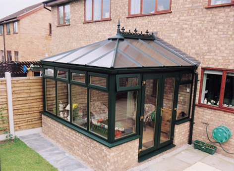 New conservatory from the outside.