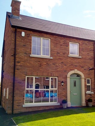A home in Northern Ireland with uPVC double glazed windows.