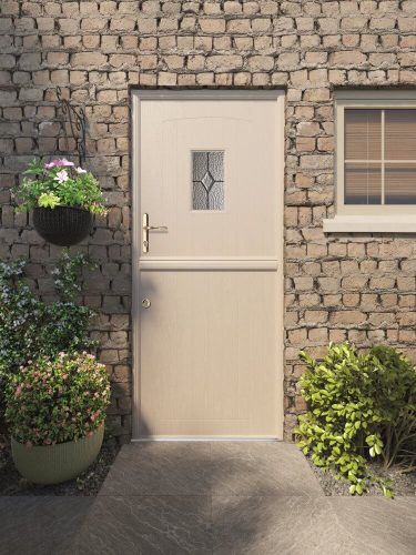 Cream composite stable door.