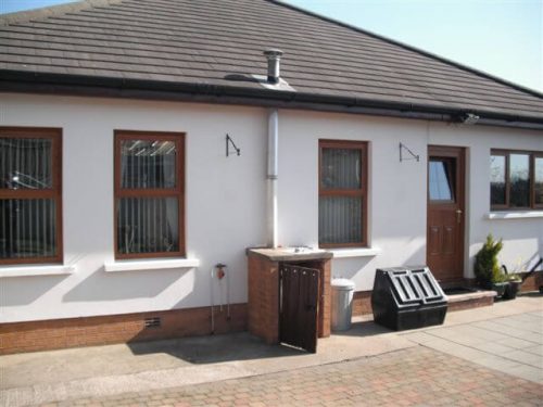 Timber effect windows and matching entrance door