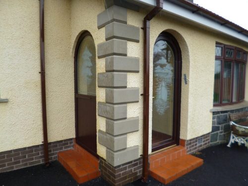 Ornate glazed porch