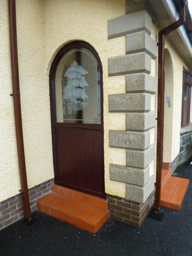 Ornate glazed porch