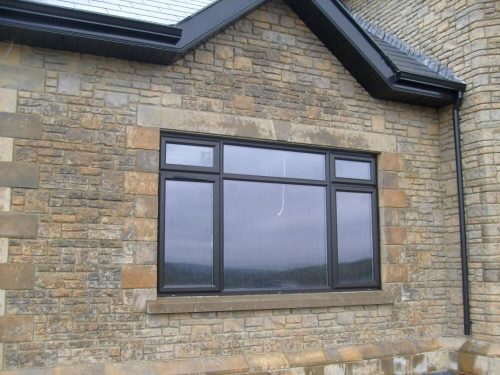 Large modern dark window