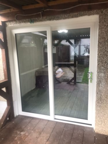 White patio doors