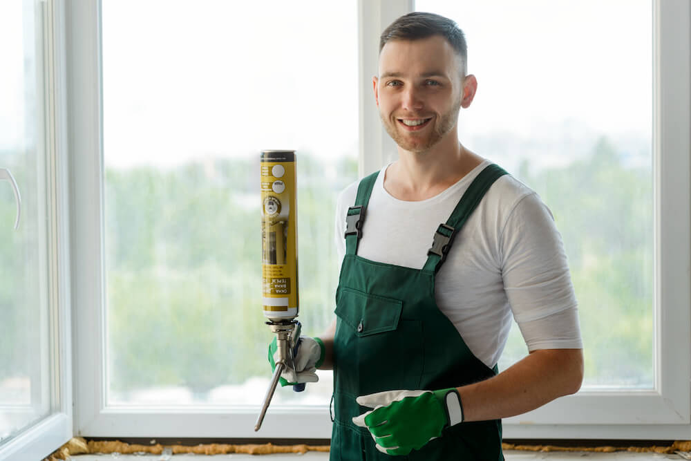 image of double glazing installer