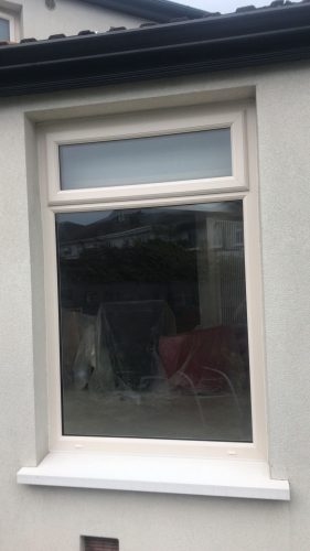 upvc white window