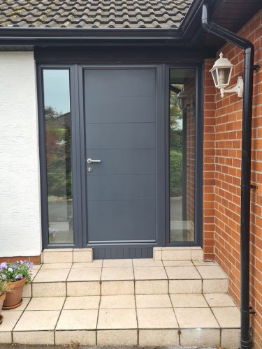 A black Silka Composite Door