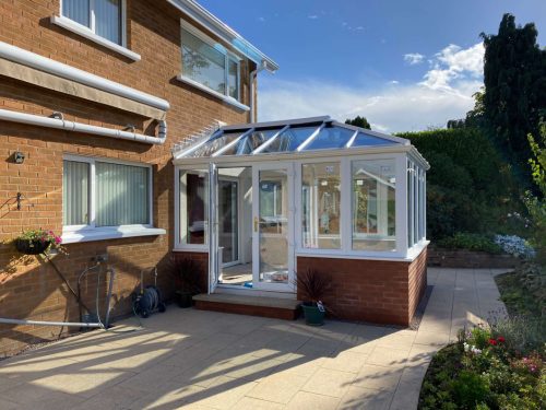 The Robinson family's new conservatory.