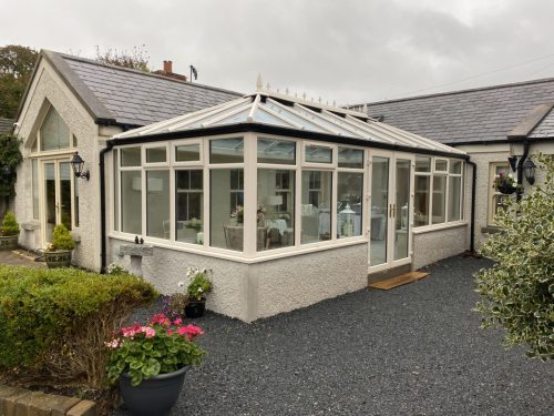 The Robinson family's new conservatory.