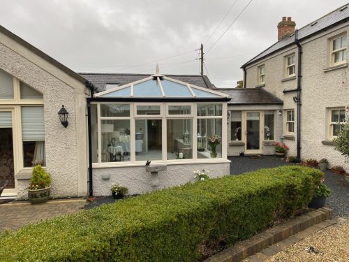 The Robinson family's new conservatory.