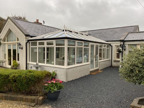 The Robinson family's new conservatory.