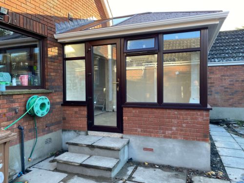 The Robinson family's new conservatory.