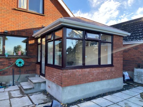 The Robinson family's new conservatory.