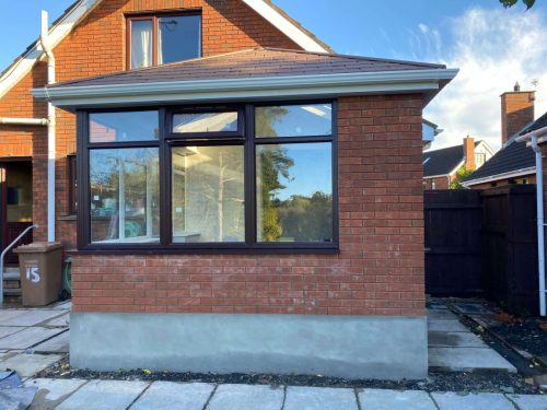 The Robinson family's new conservatory.