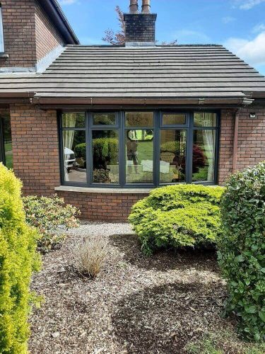 Black uPVC windows