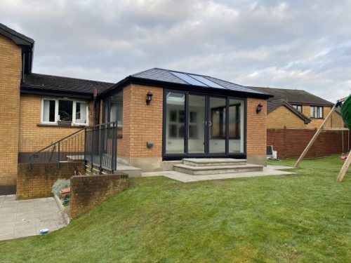 upvc conservatory with french doors