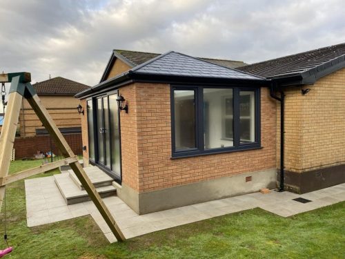 upvc conservatory with french doors