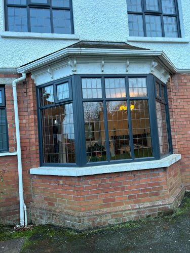 black bay windows installed by turkington windows