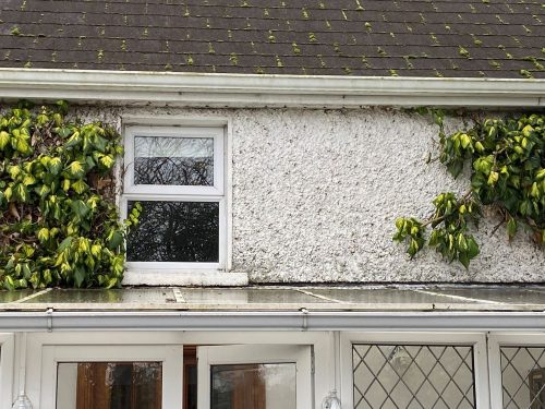 conservatory before - upvc french doors and upvc windows