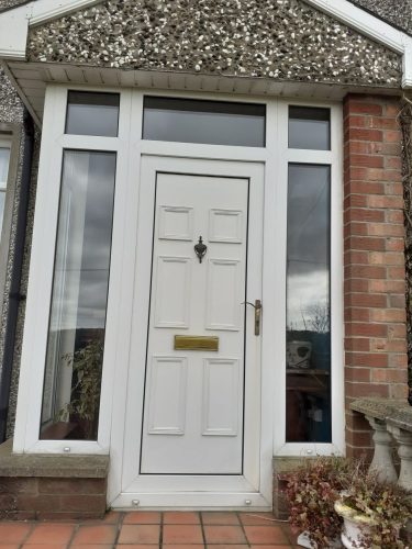 white upvc porch - before